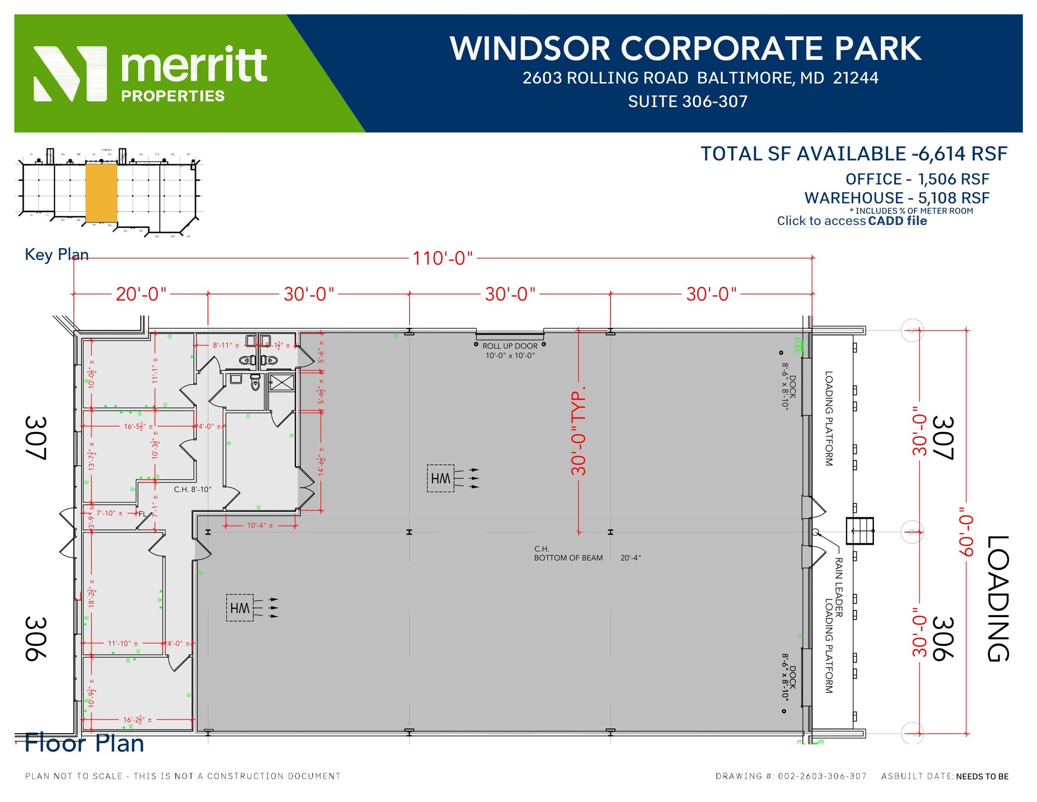 2601 N Rolling Rd, Windsor Mill, MD à louer Plan d’étage– Image 1 sur 2