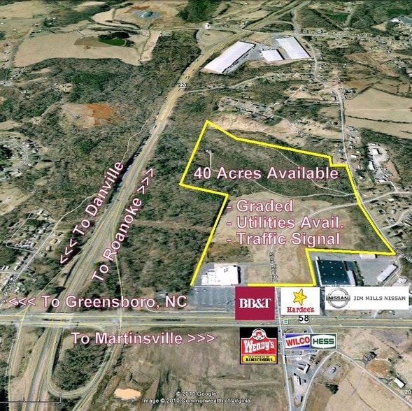 Greensboro Rd, Ridgeway, VA à vendre - Aérien – Image 3 sur 11