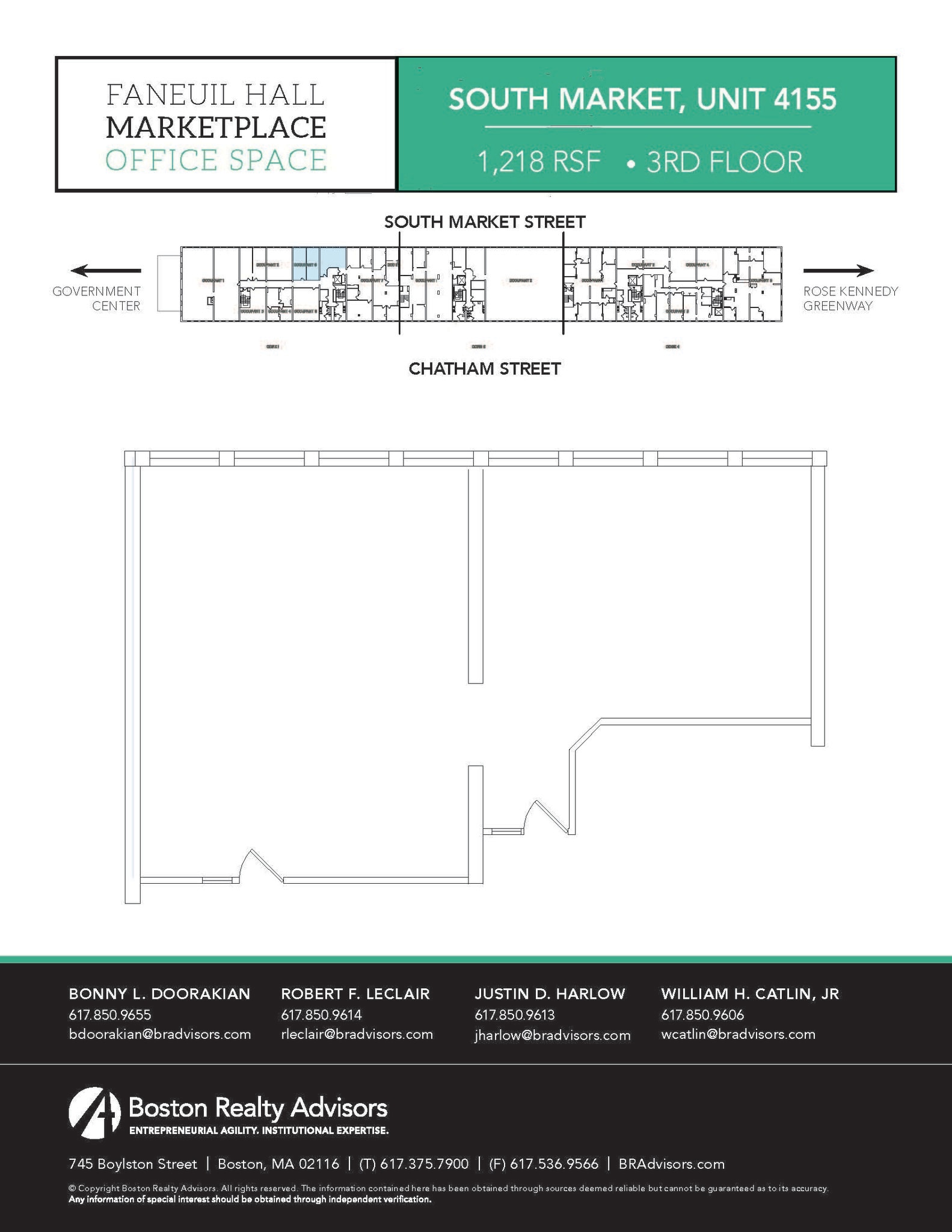 4 S Faneuil Hall Market Pl, Boston, MA à louer Plan d’étage– Image 1 sur 1