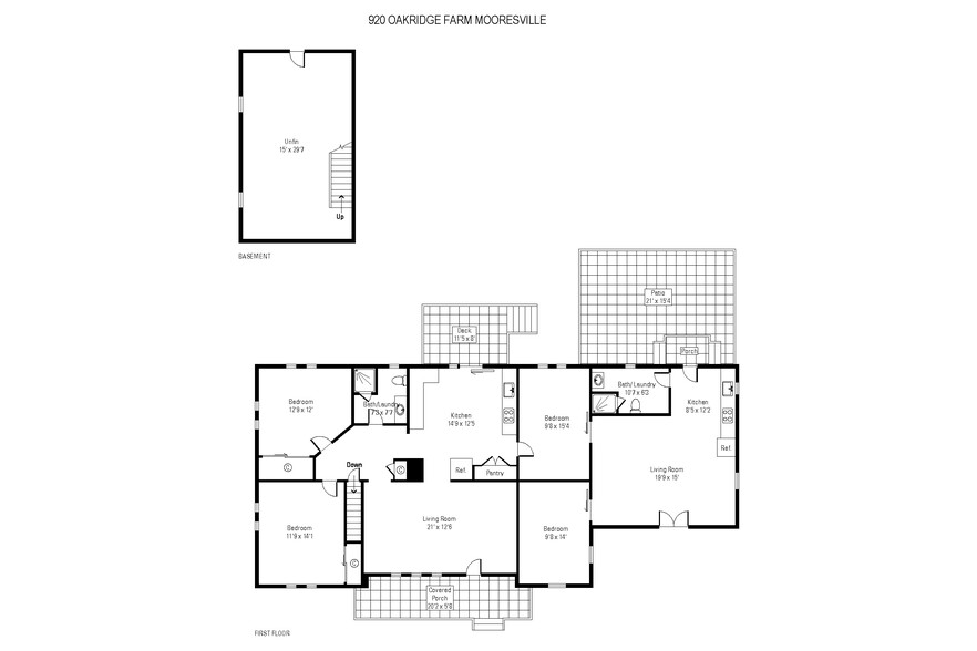 920 Oakridge Farm Hwy, Mooresville, NC à vendre - Plan d’étage – Image 2 sur 30