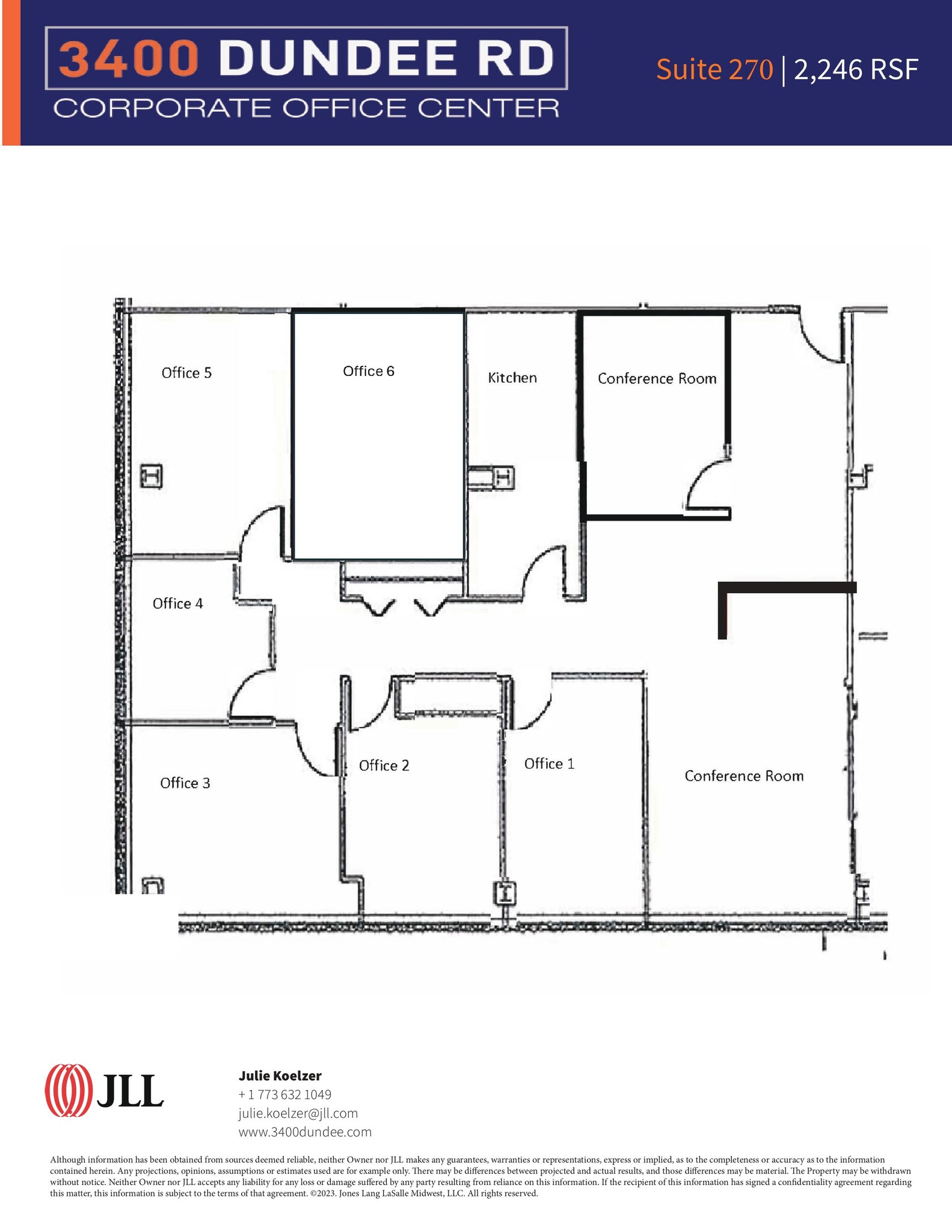 3400 Dundee Rd, Northbrook, IL à louer Plan d’étage– Image 1 sur 1