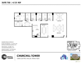 12400 Coit Rd, Dallas, TX à louer Plan d’étage– Image 1 sur 2