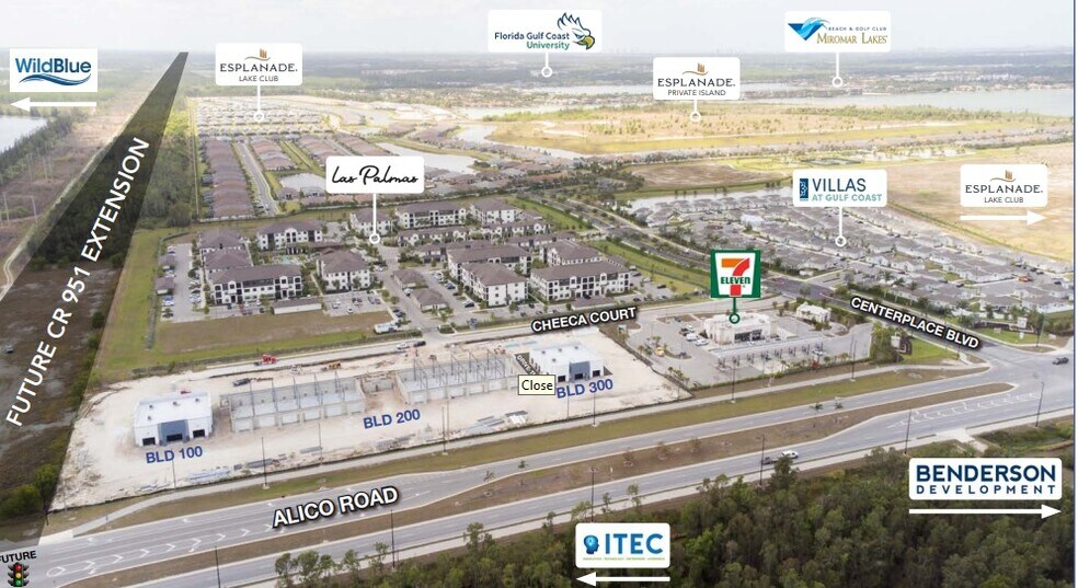 11850-11880 Cheeca Ct, Fort Myers, FL à louer - Aérien – Image 3 sur 3