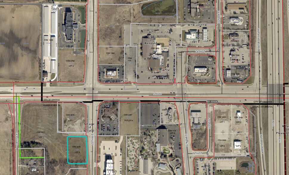 SWQ STH 50 & 125th Ave.-Site 2, Bristol, WI à vendre - Aérien – Image 1 sur 1