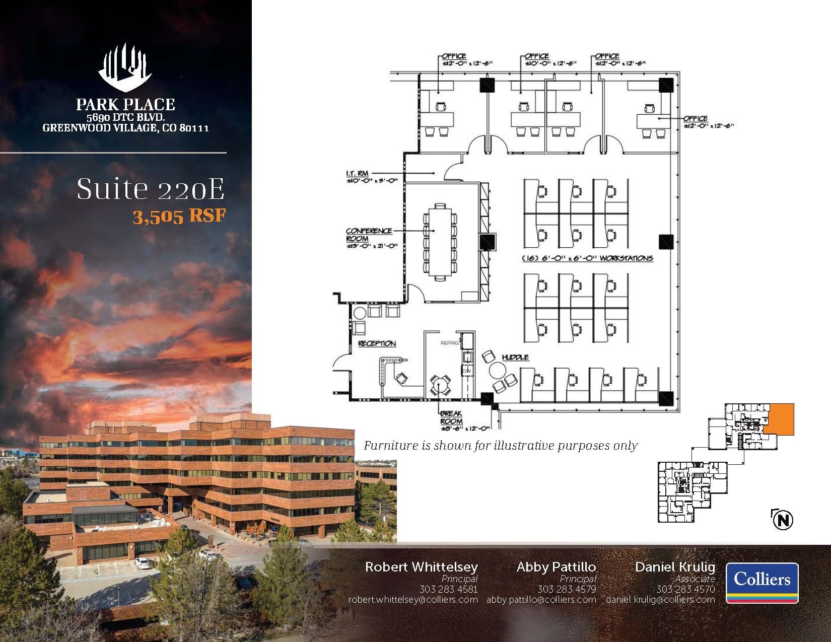5690 DTC Blvd, Greenwood Village, CO à louer Plan d’étage– Image 1 sur 1