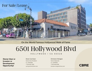 Plus de détails pour 6501 Hollywood Blvd, Hollywood, CA - Bureau, Local commercial à louer