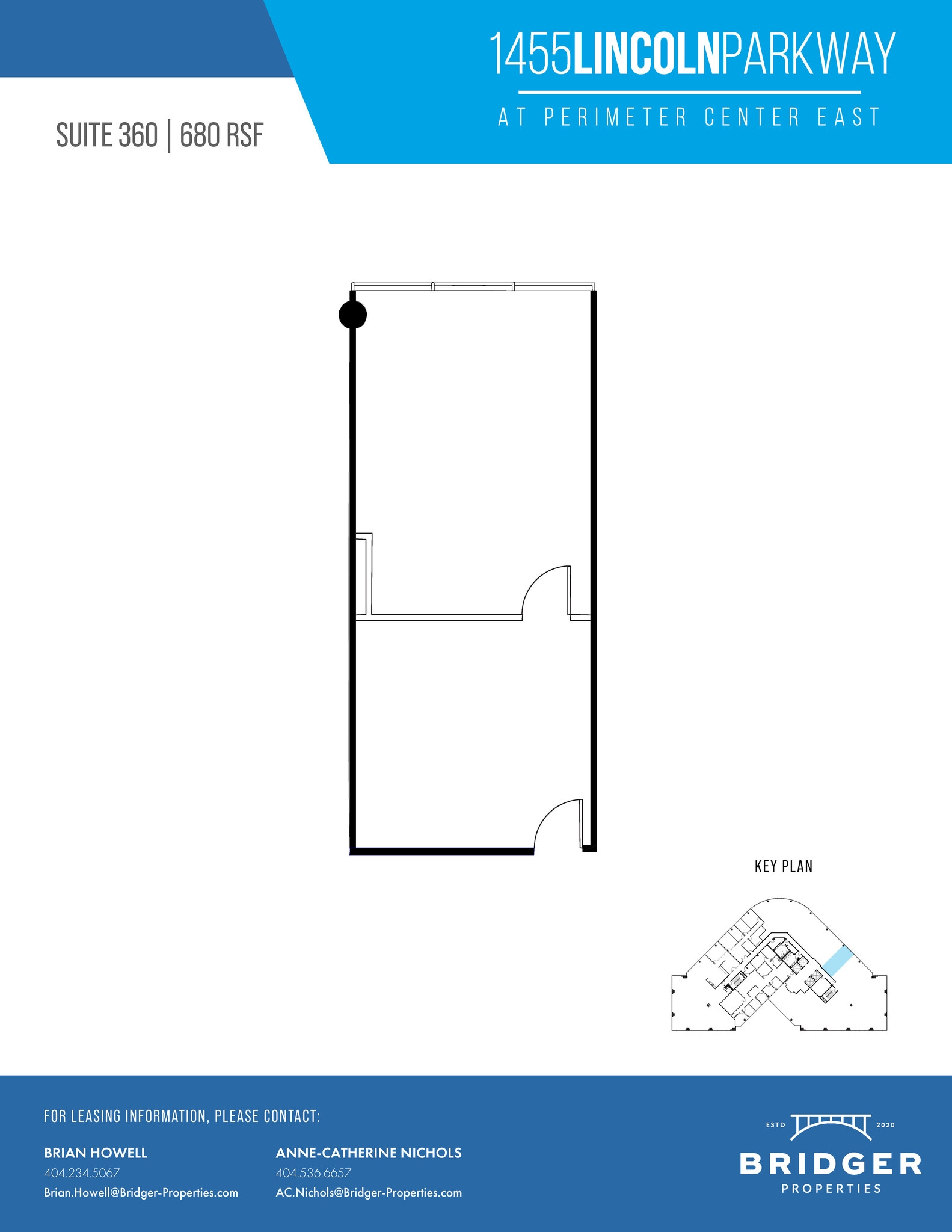 1455 Lincoln Pkwy E, Atlanta, GA à louer Plan d’étage– Image 1 sur 1