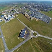 Vouziers - Vue aérienne vue de carte