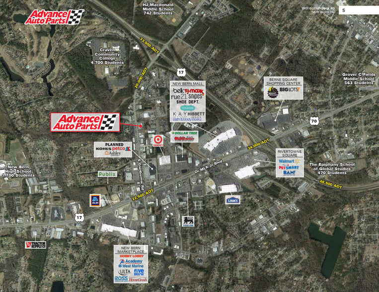 1901 S Glenburnie Rd, New Bern, NC à vendre - Photo de l’immeuble – Image 3 sur 5