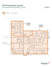815 Pennsylvania Ave, Fort Worth, TX à louer Plan d’étage– Image 1 sur 1