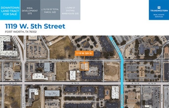 1119 W 5th St, Fort Worth, TX - VUE AÉRIENNE  vue de carte - Image1