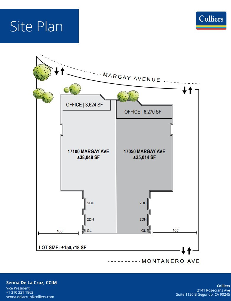 17050-17100 S Margay Ave, Carson, CA à louer Plan d’étage– Image 1 sur 1