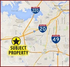 6723 Pines Rd, Shreveport, LA à louer Carte– Image 2 sur 7