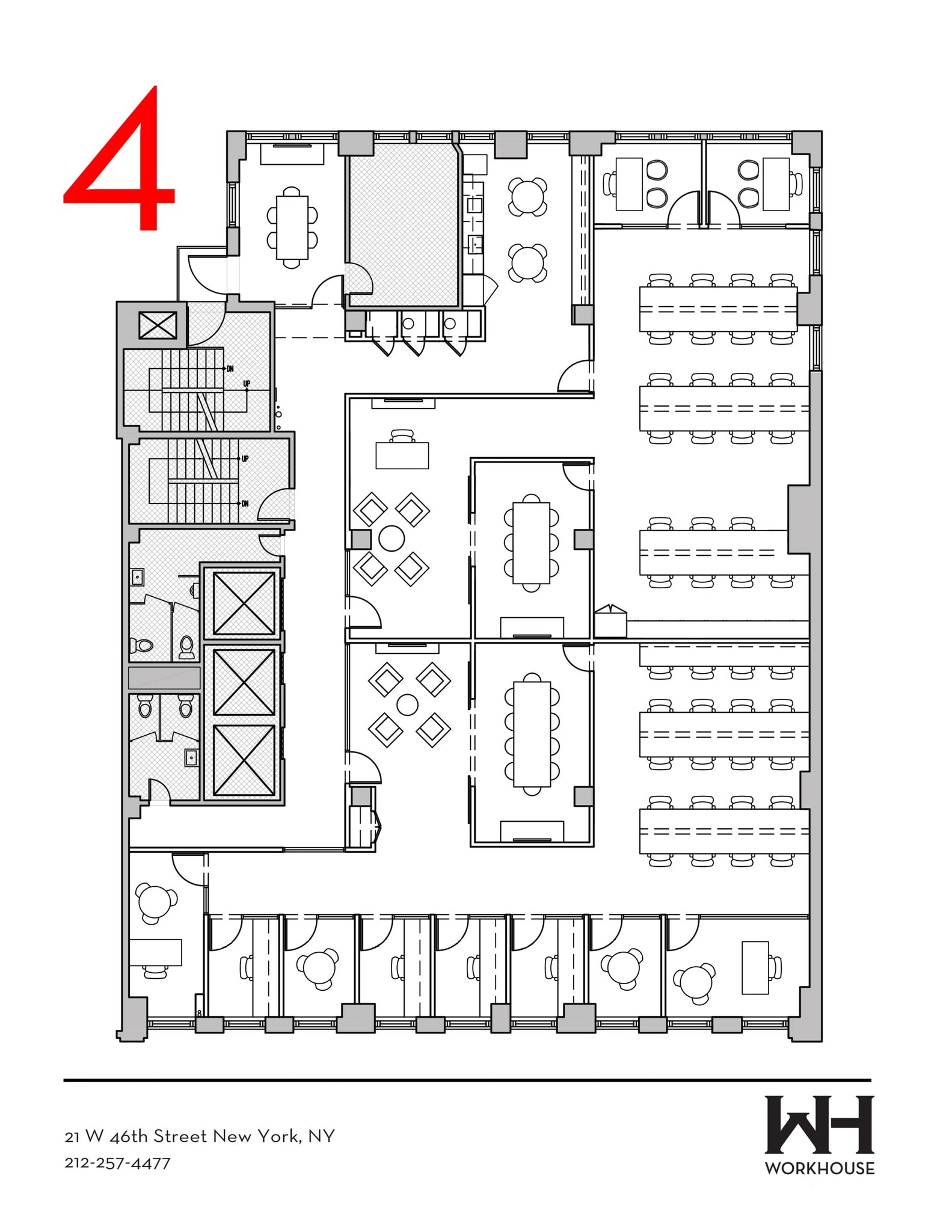 21 W 46th St, New York, NY à louer Plan de site– Image 1 sur 2