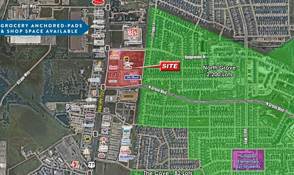NEC Hwy 77 & N Grove Blvd, Waxahachie, TX à louer - Photo de l’immeuble – Image 3 sur 4
