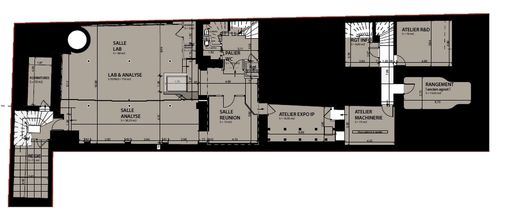 247 Rue Du Faubourg Saint-Martin, Paris, PAR 75010 -  -  - Plan d’étage - Image 1 of 11