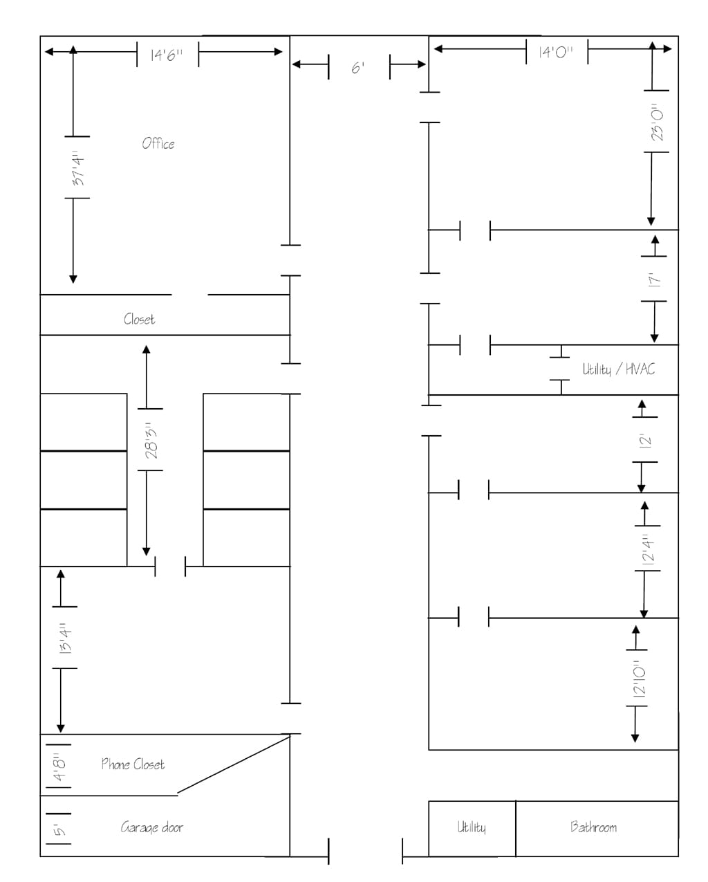 2857 Main St, East Point, GA à louer Plan d’étage type– Image 1 sur 1