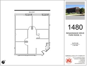 1480 Renaissance Dr, Park Ridge, IL à louer Plan d’étage– Image 1 sur 1