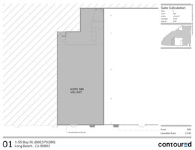 95 S Pine Ave, Long Beach, CA à louer Plan de site– Image 1 sur 1