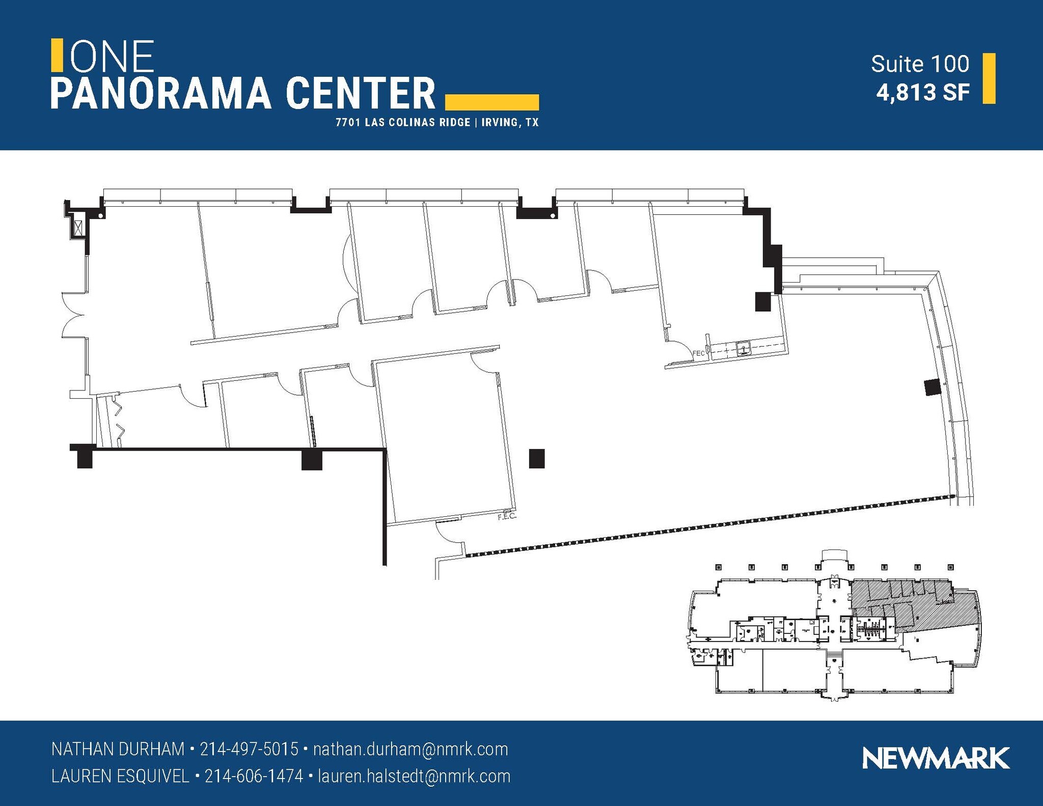 7701 Las Colinas Rdg, Irving, TX à louer Plan d’étage– Image 1 sur 1