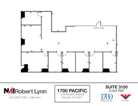 1700 Pacific Ave, Dallas, TX à louer Plan d’étage– Image 1 sur 1