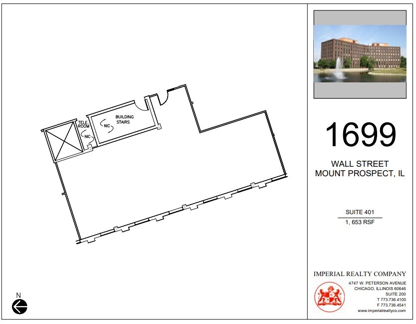 1699 Wall St, Mount Prospect, IL à louer Plan d’étage– Image 1 sur 4