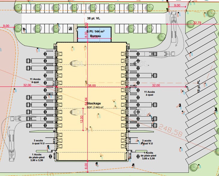 Industriel/Logistique dans Sauvian à louer - Plan de site – Image 1 sur 1
