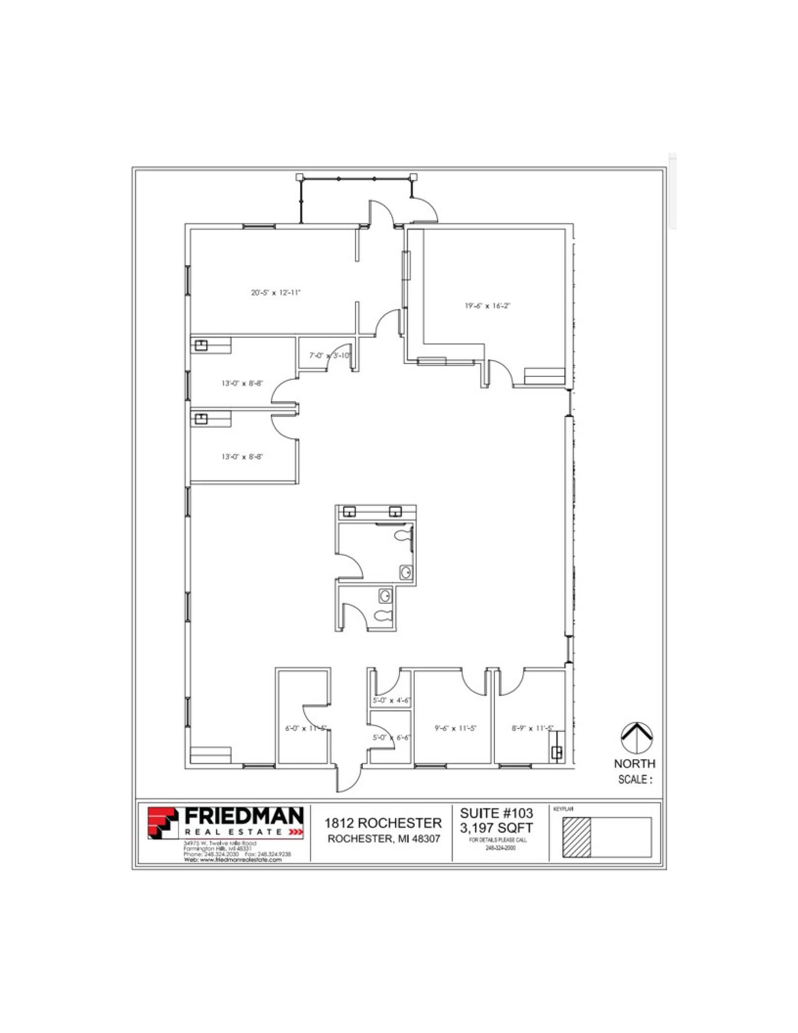 1812-1814 S Rochester Rd, Rochester Hills, MI à louer Plan d’étage– Image 1 sur 1