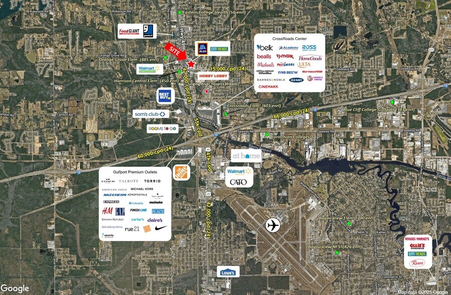 11312 Highway 49, Gulfport, MS à louer - Aérien – Image 3 sur 3