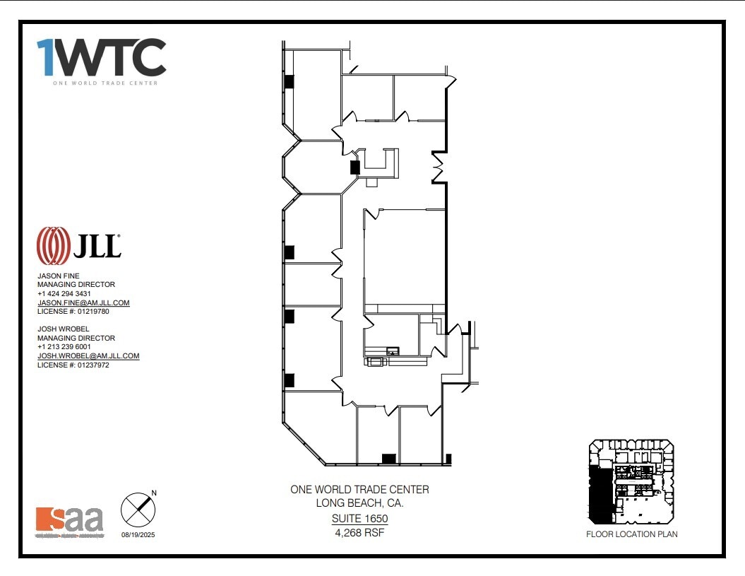 1 World Trade Ctr, Long Beach, CA à louer Plan d’étage– Image 1 sur 1
