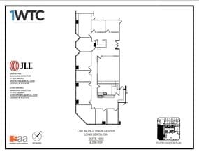 1 World Trade Ctr, Long Beach, CA à louer Plan d’étage– Image 1 sur 1