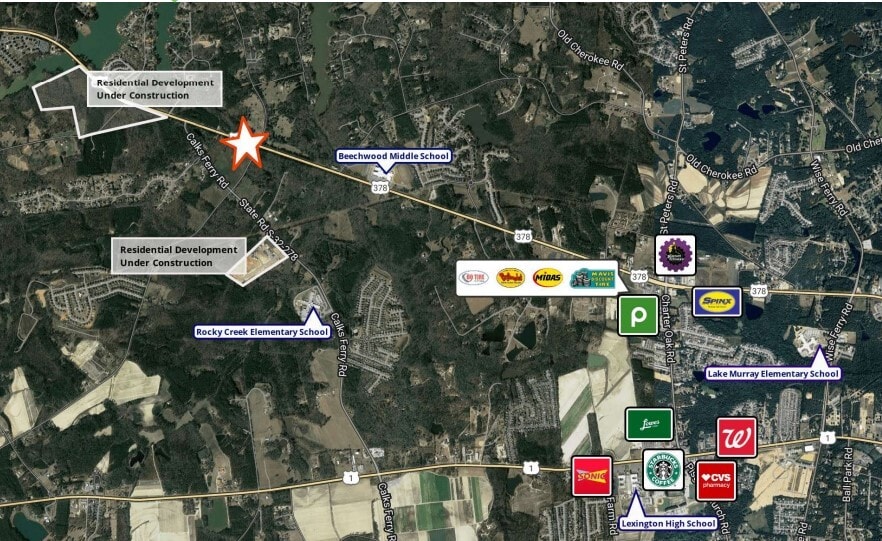 Hwy. 378 & Springhill Rd, Lexington, SC à vendre - Aérien – Image 2 sur 2