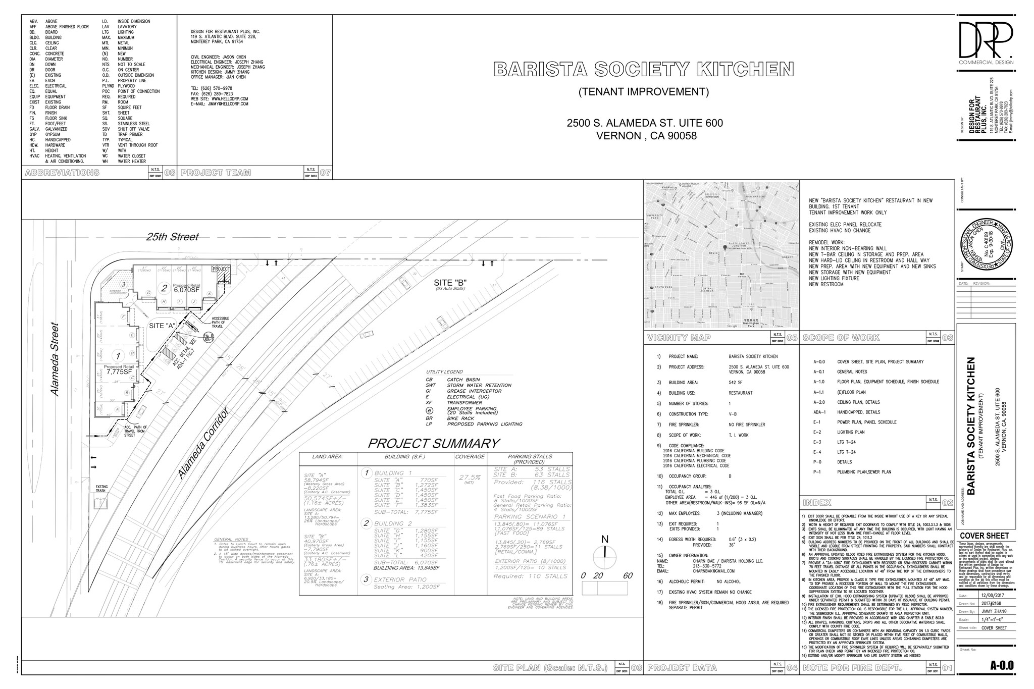 2544-2550 S Alameda St, Vernon, CA à louer Plan de site– Image 1 sur 5