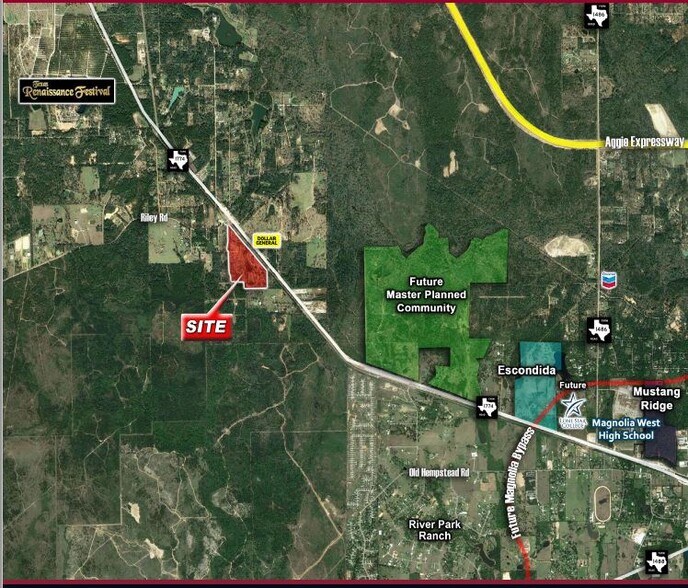 FM 1774, Plantersville, TX à vendre - Photo principale – Image 1 sur 1