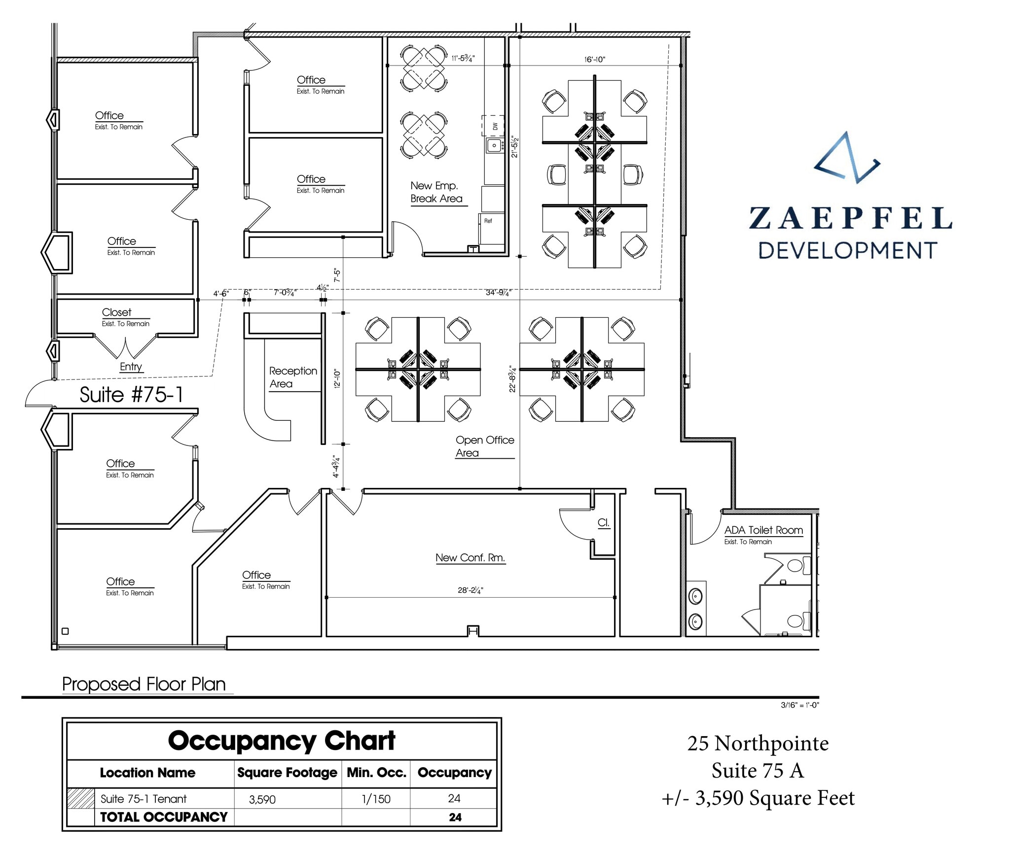 25 Northpointe Pky, Amherst, NY à louer Plan d’étage– Image 1 sur 1