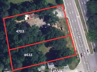 Plus de détails pour 4633 & 4703 George Washington Memorial Hwy, Yorktown, VA - Terrain à vendre