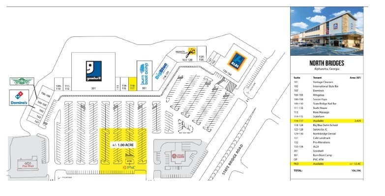 10955 Jones Bridge Rd, Alpharetta, GA à louer Plan de site– Image 1 sur 1