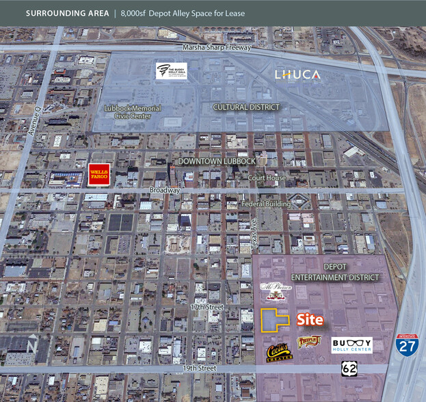 1701-1717 Texas Ave, Lubbock, TX à louer - Aérien – Image 3 sur 12
