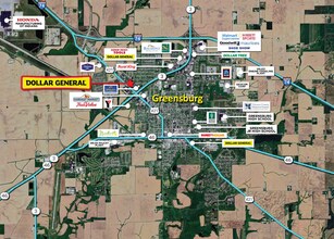 1115 W Westridge Pky, Greensburg, IN - VUE AÉRIENNE vue de carte - Image1