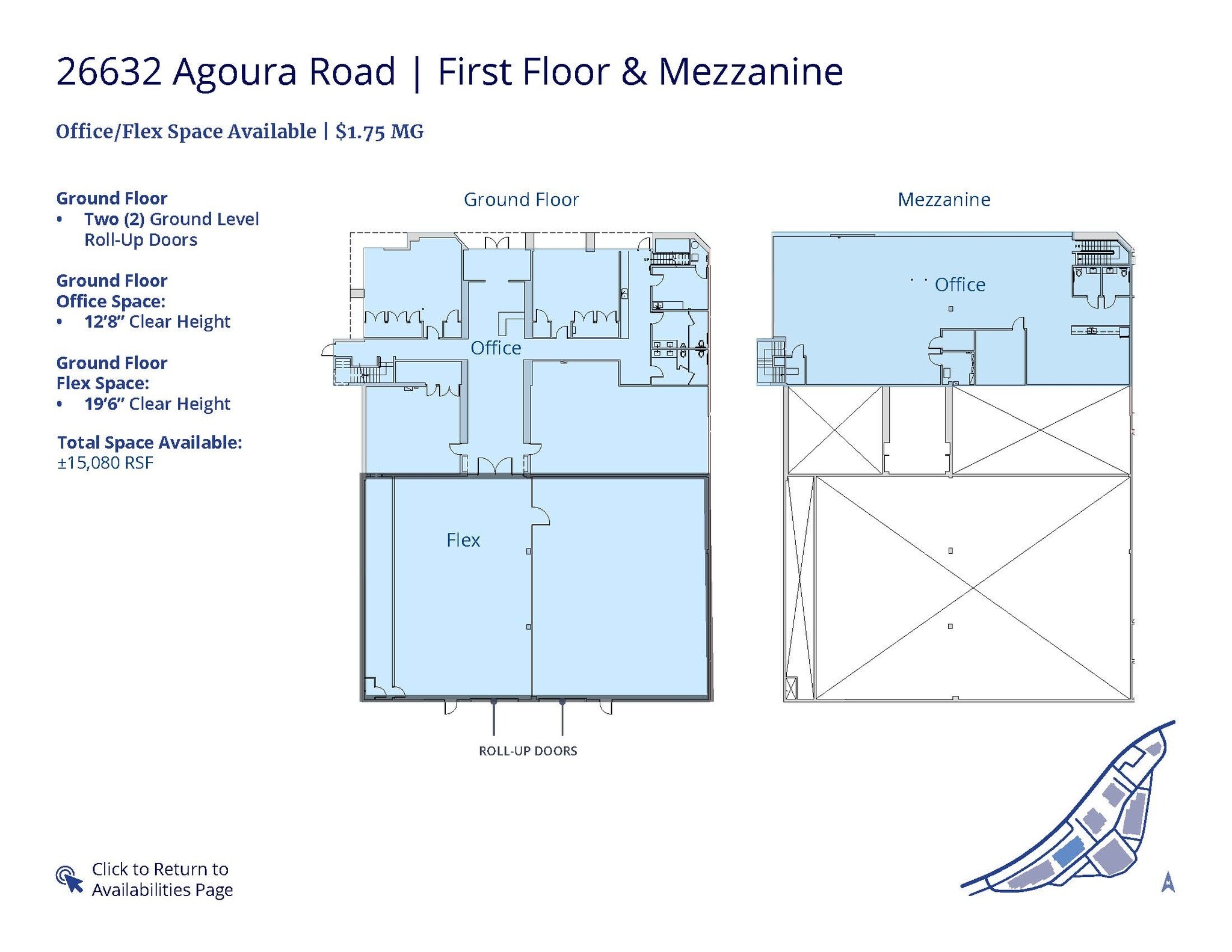 26610 Agoura Rd, Calabasas, CA à louer Plan d’étage– Image 1 sur 1
