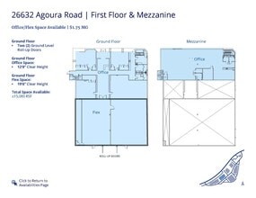 26610 Agoura Rd, Calabasas, CA à louer Plan d’étage– Image 1 sur 1