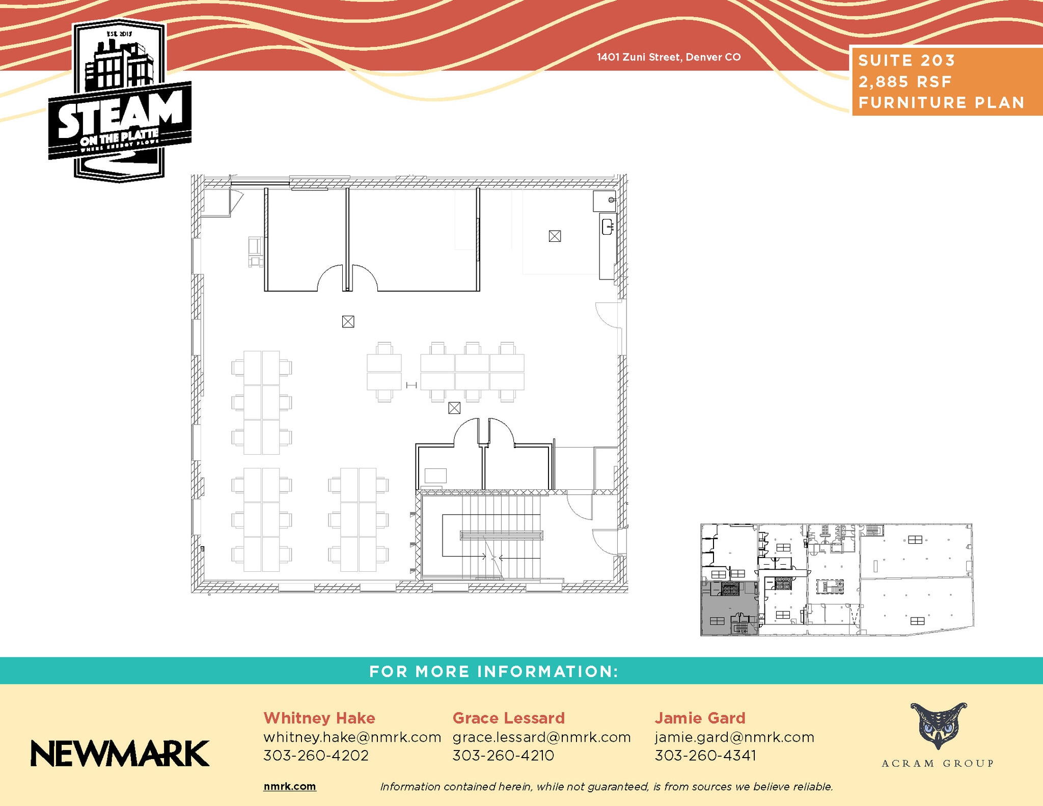 1401 Zuni St, Denver, CO à louer Plan d’étage– Image 1 sur 1