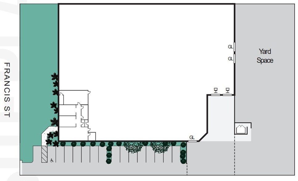 821 E Francis St, Ontario, CA à louer - Plan de site – Image 3 sur 4