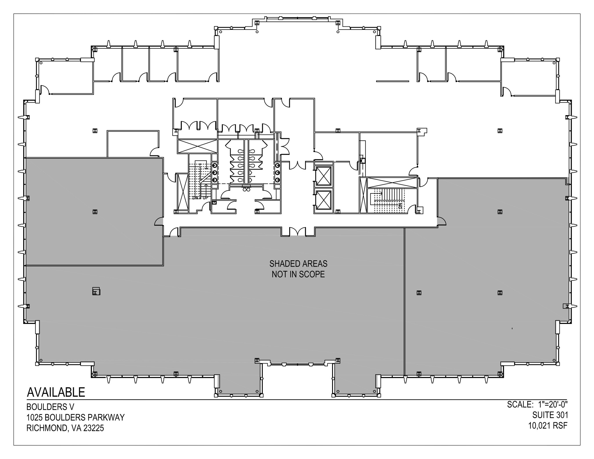 7501 Boulder View Dr, North Chesterfield, VA à louer Plan de site– Image 1 sur 1