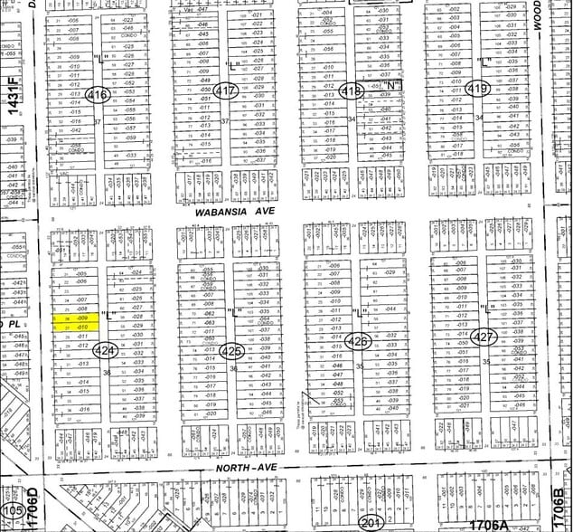 1635-1637 N Damen Ave, Chicago, IL à louer - Plan cadastral – Image 2 sur 6