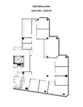 1560 Wilson Blvd, Arlington, VA à louer Plan de site– Image 2 sur 2