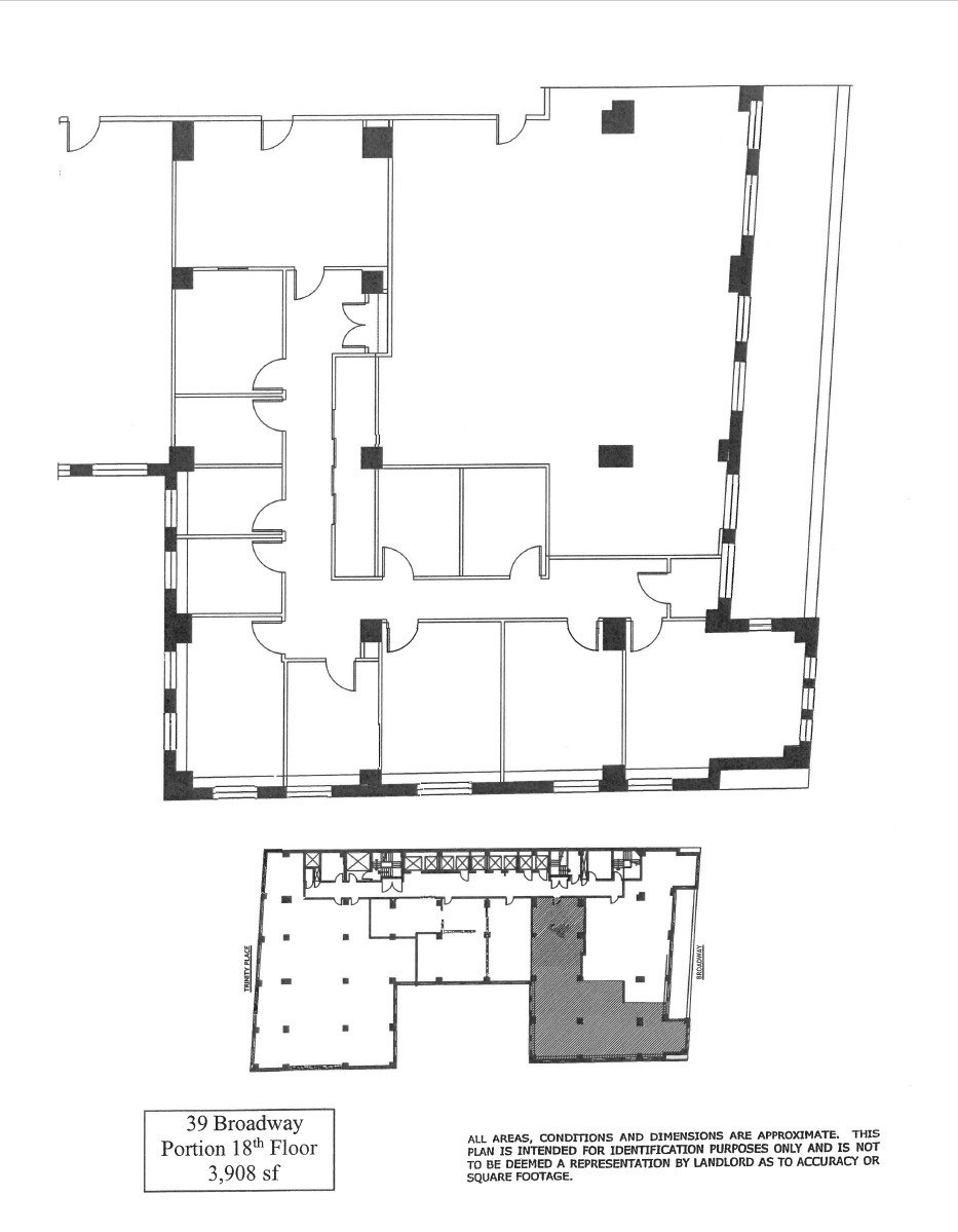 39 Broadway, New York, NY à louer Plan d’étage– Image 1 sur 1