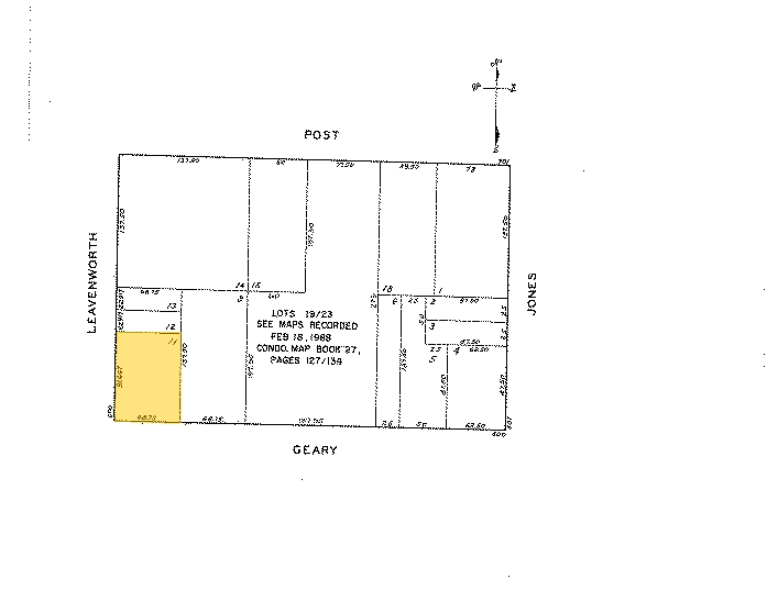 688-696 Geary St, San Francisco, CA à louer - Plan cadastral – Image 2 sur 2