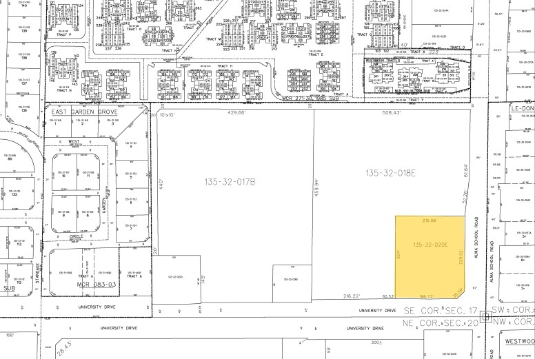 1202 W University Dr, Mesa, AZ à louer - Plan cadastral – Image 2 sur 24
