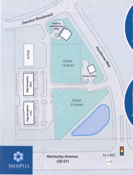 7411 Heathrow Way, Indianapolis, IN à louer - Plan de site – Image 2 sur 13